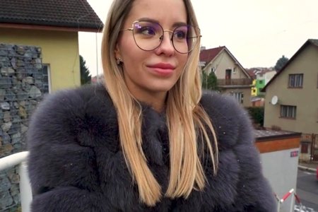 The hot blonde takes her, as they said, once in a lifetime chance and gets her cunt fucked.